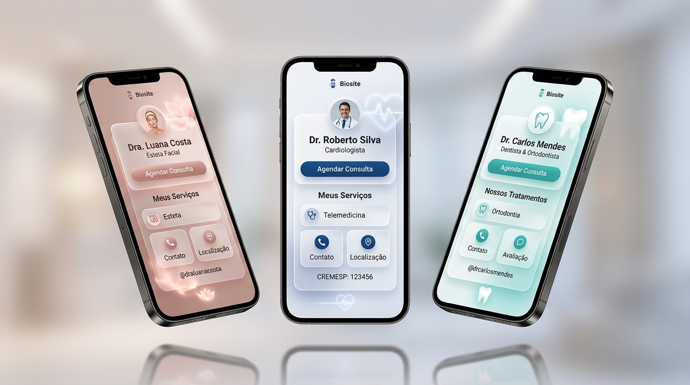 Biosite Premium em um Smartphone